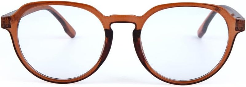 Daiso Brown Frame Fashion Eyewear - Round Show Glasses - Image 2